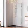 Душевая перегородка 80х195см, AM.PM X-Joy W94WI-80-F1-MTE стекло прозрачное, профиль глянцевый хром