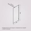 Душевая перегородка 80х195см, AM.PM X-Joy W94WI-80-F1-MTE стекло прозрачное, профиль глянцевый хром