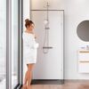 Душевая перегородка 80х195см, AM.PM X-Joy W94WI-80-F1-MTE стекло прозрачное, профиль глянцевый хром