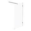 Душевая перегородка 100х195см, AM.PM X-Joy W94WI-100-F1-BTE стекло прозрачное, профиль черный матовый