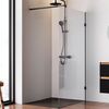 Душевая перегородка 110х195см, AM.PM X-Joy W94WI-110-F1-BTE стекло прозрачное, профиль черный матовый