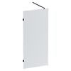 Душевая перегородка 90х195см, AM.PM X-Joy W94UWI-90-F1-BTE стекло прозрачное, профиль черный матовый