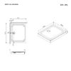 Акриловый душевой поддон 100 x 80 см, AM.PM Gem W90T-404-100280W