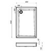 Акриловый душевой поддон 120 x 80 см, AM.PM Gem W90T-404-12080W