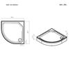 Акриловый душевой поддон 80 x 80 см, AM.PM X-Joy W88T-205-080W64