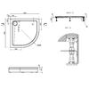 Акриловый душевой поддон 90 x 90 см, AM.PM X-Joy W88T-205-090W64
