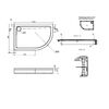 Акриловый душевой поддон 120 x 80 см, AM.PM Like W83T-302R120W