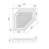 Акриловый душевой поддон 90 x 90 см, AM.PM Gem W90T-405-090WT