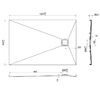 Душевой поддон Vincea VST-2SR28012B 120х80
